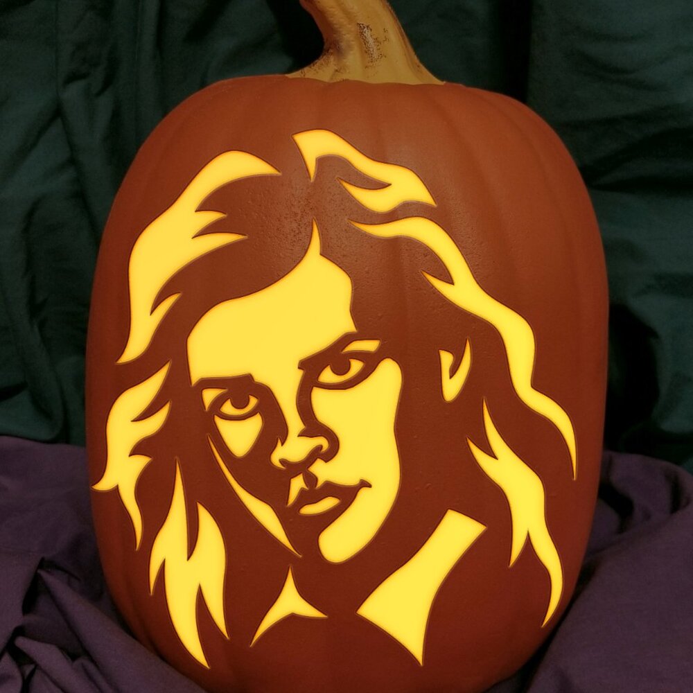 Harry Potter Hermione Granger Carved Foam Permanent Pumpkin Carved Hogwarts Ron